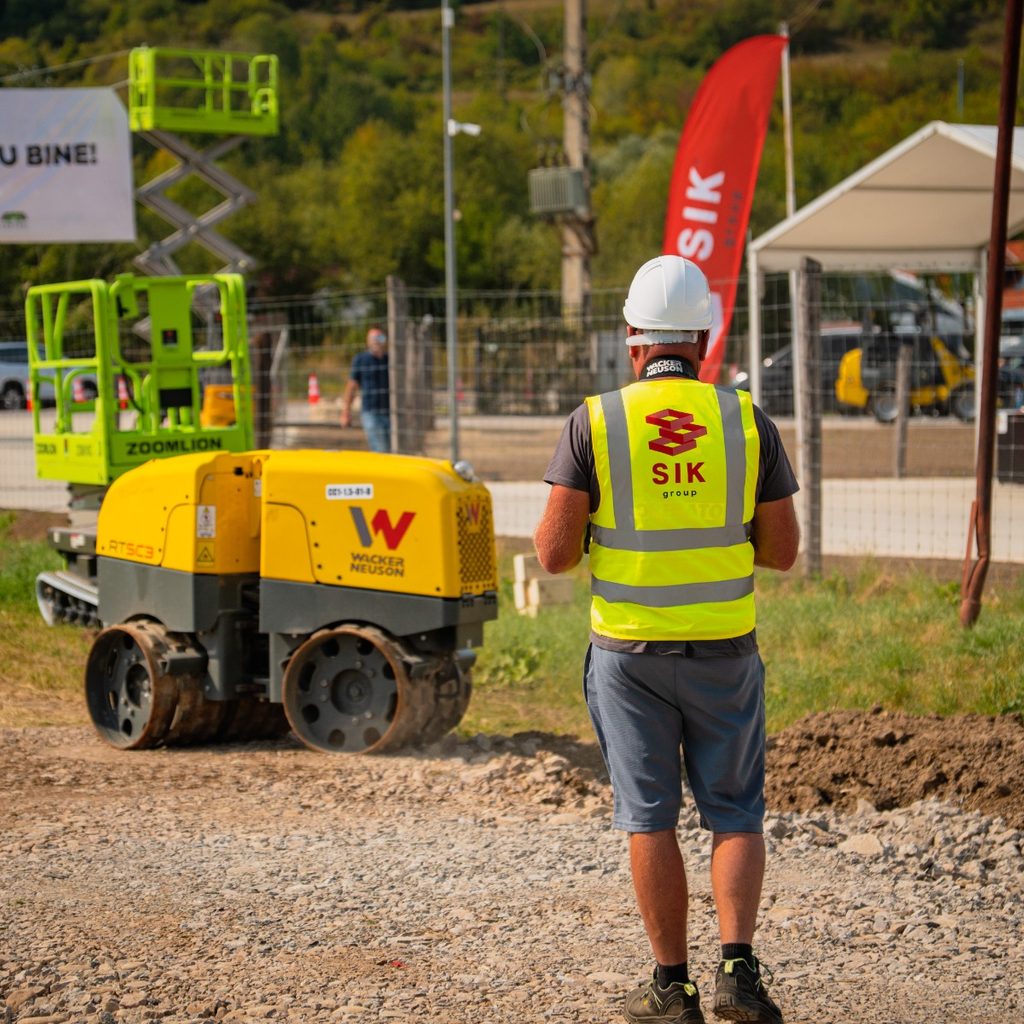 Távirányított Wacker Neuson henger a SIK Group Nyílt Napon - élő termékbemutató
